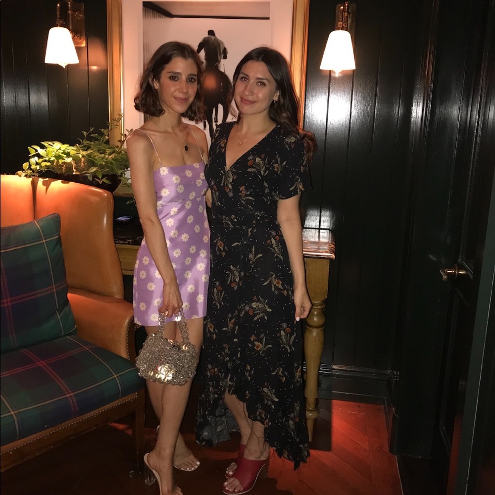 Floral wrap dress